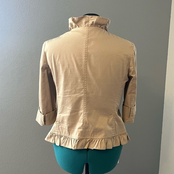 Talbots Tan Ruffle Edge Jacket - Picture 5 of 6